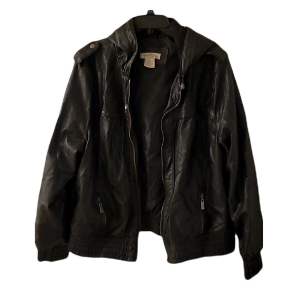 Faux leather jacket
